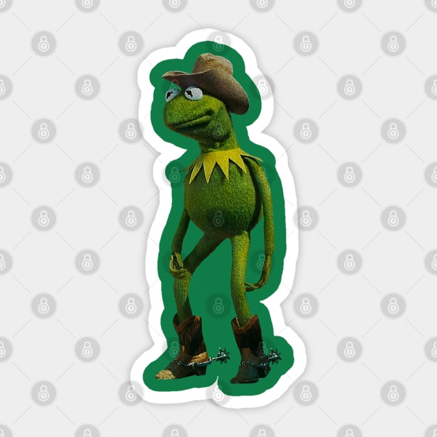 Coybow Kermit teh Frog Sticker by zackninja99